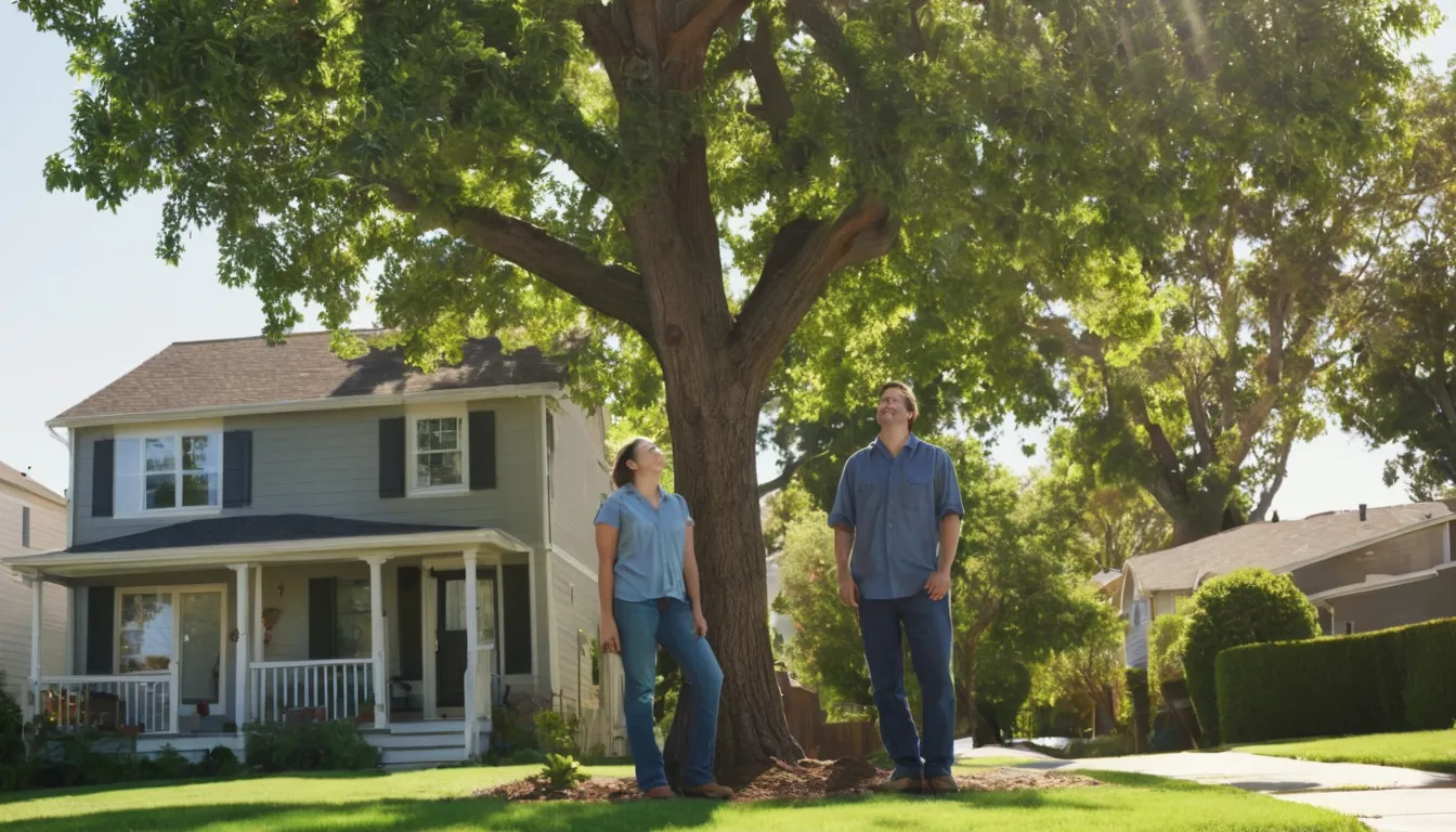 A homeowner talking with a local tree provider in the Kansas City area